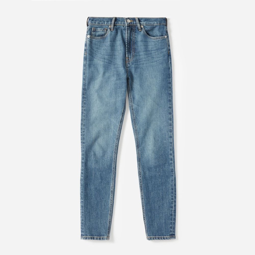 NWOT Everlane Mid Rise Light Skinny Jeans